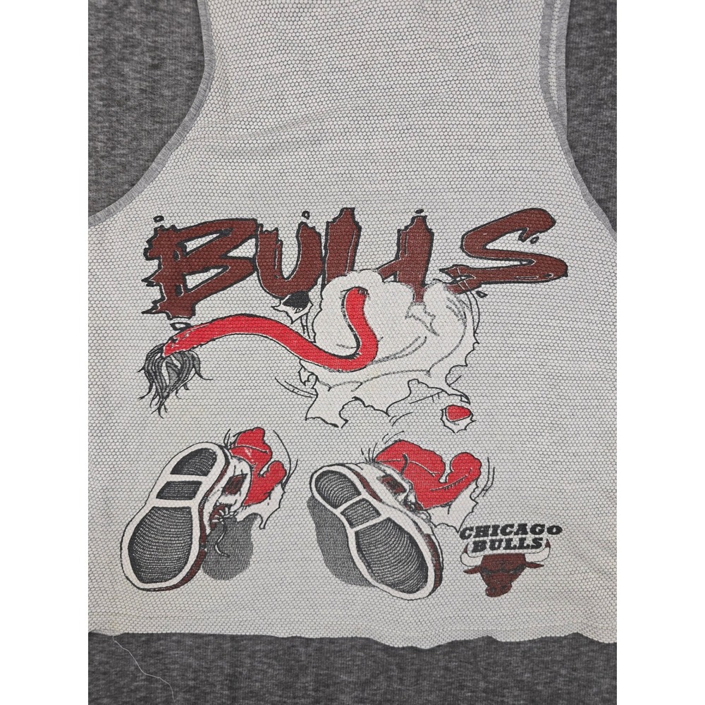 Vintage Distressed Chicago Bulls Graphic Tank Top Men's XL Basketball Sportswear - Picture 4 of 8